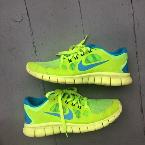 nike free run kids yellow